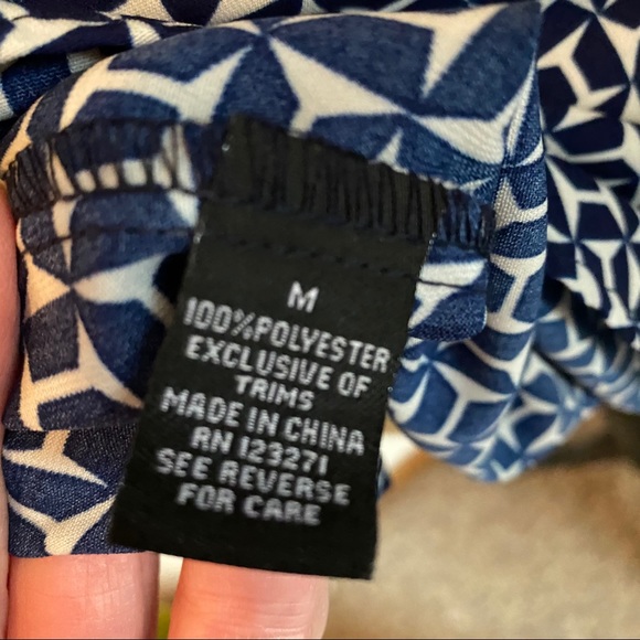 J for Justify Blue and White Dress - Picture 6 of 9